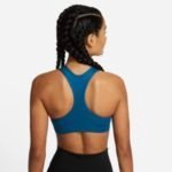 NIKE SPORTS BRA SWOOSH NON-PAD - BLUE MARINA/WHITE WOMEN - Picture 3 of 7